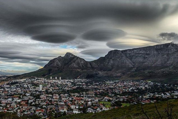 UFO clouds South Africa