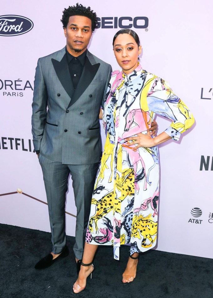 Tia Mowry & Cory Hardrict attend the ESSENCE Black Women in Hollywood Luncheon