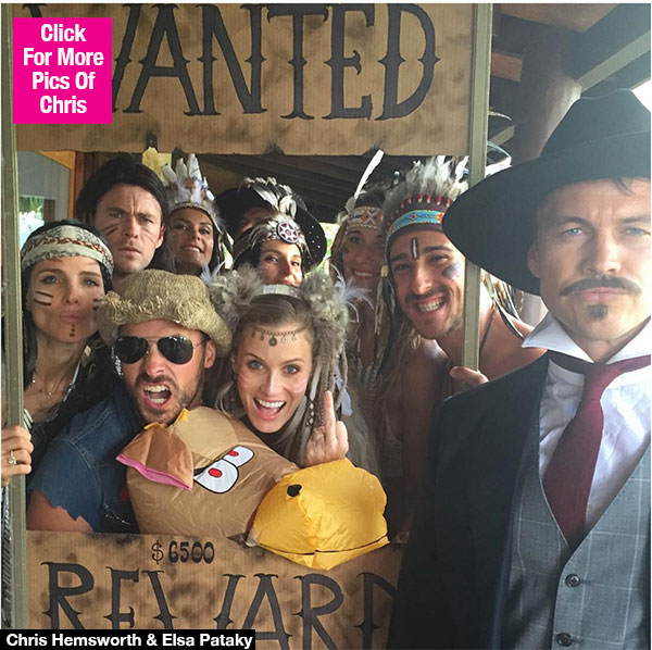 Chris Hemsworth New Years Eve Party