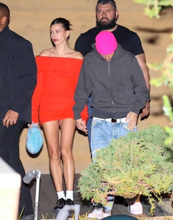 Hailey & Justin Bieber Leave Nobu