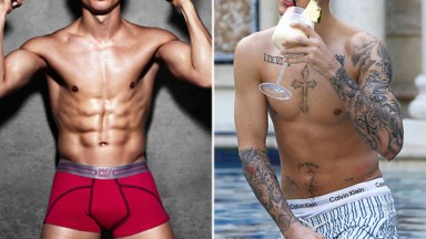 Cristiano Ronaldo Justin Bieber Shirtless