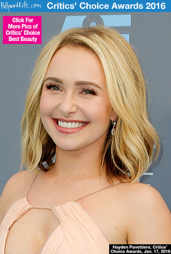 Hayden Panettiere Critics Choice Hair Makeup