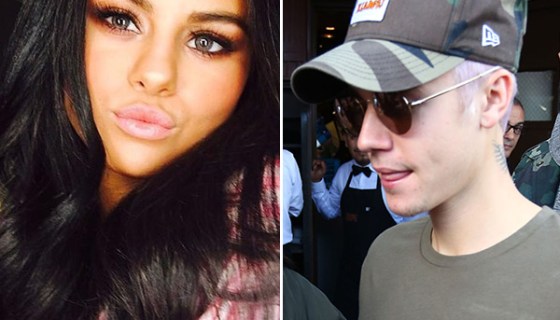 Selena Gomez Justin Bieber Purple Hair