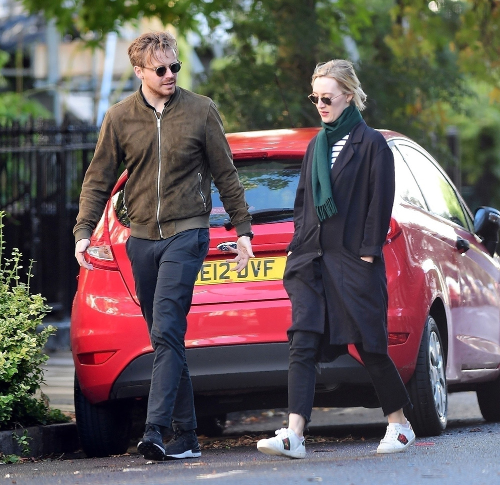 *EXCLUSIVE* Saoirse Ronan enjoys a relaxing stroll with boyfriend Jack Lowden while out in London