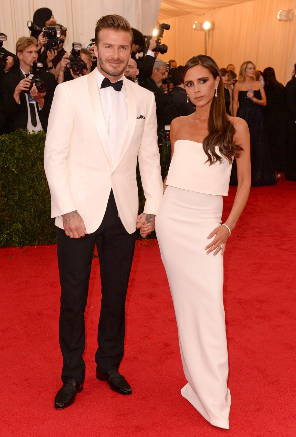 David Beckham and Victoria Beckham
Costume Institute Gala Benefit celebrating Charles James: Beyond Fashion, Metropolitan Museum of Art, New York, America - 05 May 2014