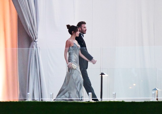 David & Victoria Beckham at their son Brooklyn’s wedding