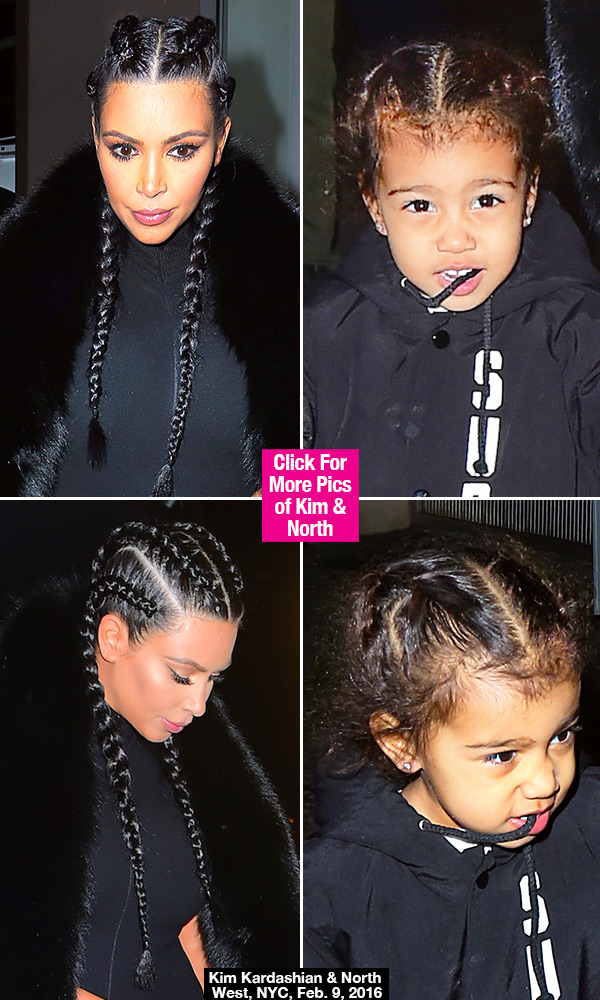 Kim Kardashian North West Matching Hairstyle