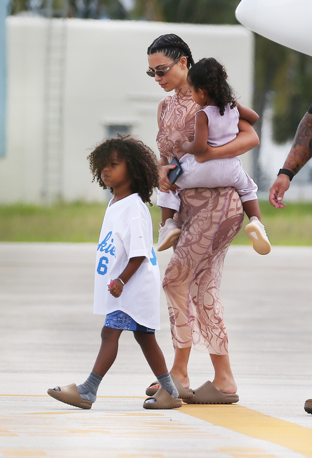 Kim Kardashian and Kanye West miami saint west