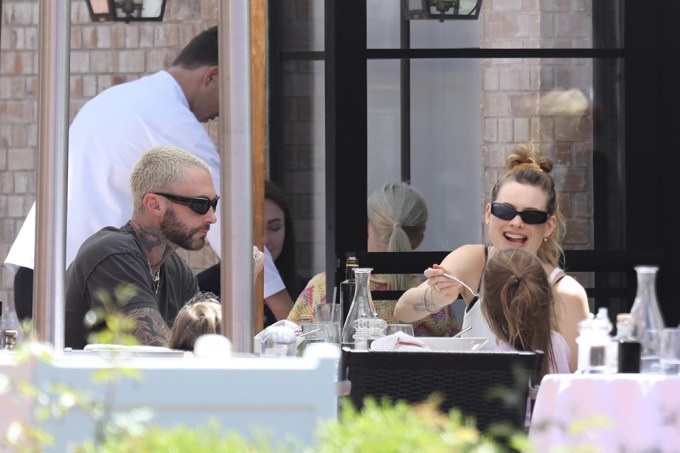 Adam Levine & Behati Prinsloo In California