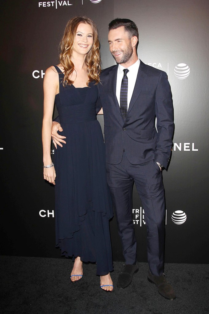 Behati Prinsloo & Adam Levine In 2014