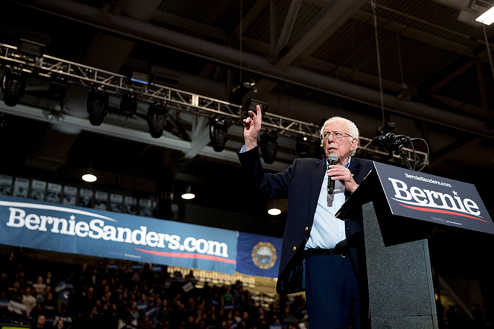 Election 2020 Bernie Sanders, Durham, USA - 10 Feb 2020