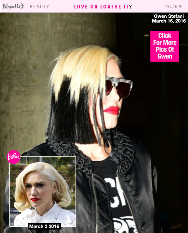 Gwen Stefani Black Hair