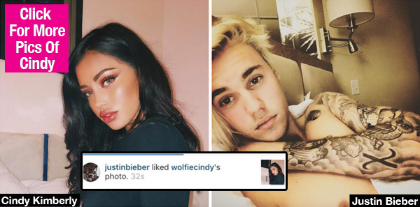 Justin Bieber Likes Cindy Kimberly Pic