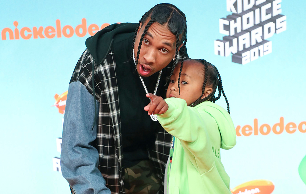 Tyga and King Cairo Stevenson
Nickelodeon Kids' Choice Awards, Arrivals, Galen Center, Los Angeles, USA - 23 Mar 2019