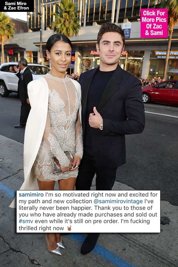 Sami Miro Zac Efron Break Up