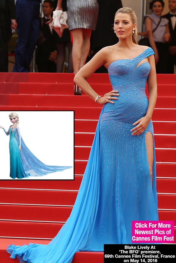 Blake Lively Blue Dress