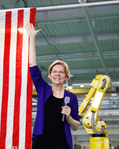 Democratic presidential candidate Sen. Elizabeth Warren, D-Mass., speaks at Focus: HOPE in Detroit
Election 2020 Elizabeth Warren, Detroit, USA - 04 Jun 2019