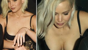 jennifer lawrence plunging dress