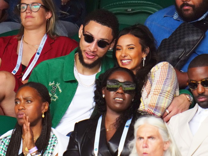 Ben Simmons & Maya Jama Attend Wimbledon Tennis Championships Together