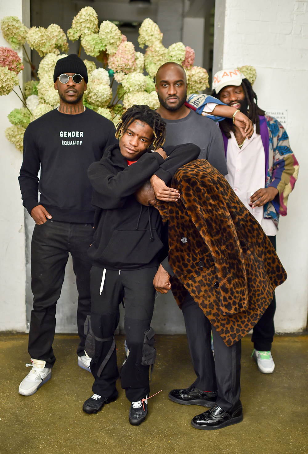 Skepta, Ian Connor, Virgil Abloh, Acyde Odunlami and Tremaine Emory
Off White x Mytheresa.com event, Spring Summer 2018, London Fashion Week, UK - 17 Sep 2017