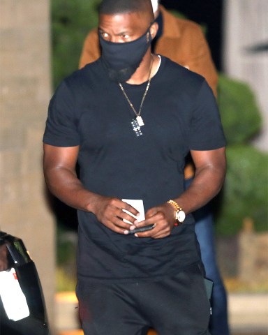 Jamie Foxx grabs dinner at Nobu Malibu in Malibu. 31 Jul 2020 Pictured: Jamie Foxx. Photo credit: Photographer Group/MEGA TheMegaAgency.com +1 888 505 6342 (Mega Agency TagID: MEGA691899_004.jpg) [Photo via Mega Agency]