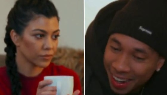 kourtney kardashian tyga talk vail