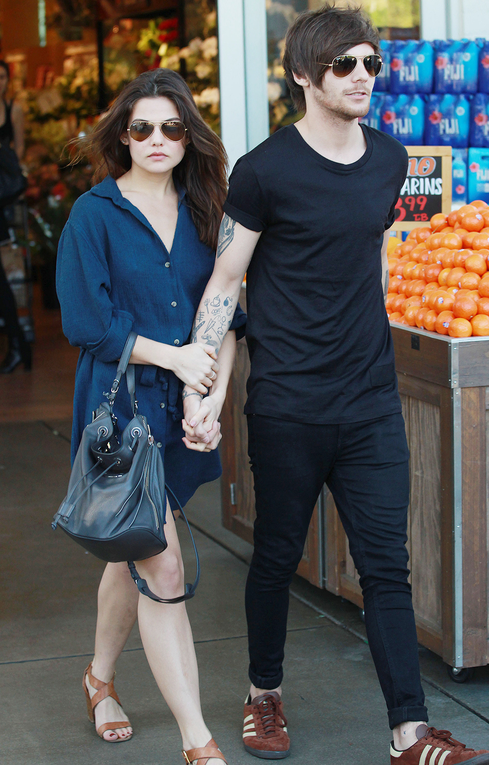 Louis Tomlinson and Danielle Campbell out and about, Los Angeles, America - 20 Feb 2016