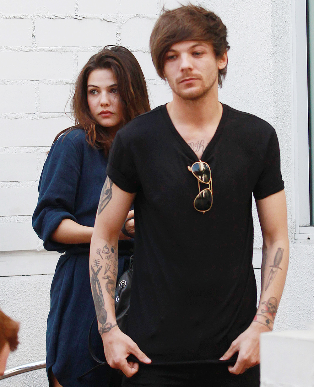 Louis Tomlinson and Danielle Campbell out and about, Los Angeles, America - 20 Feb 2016