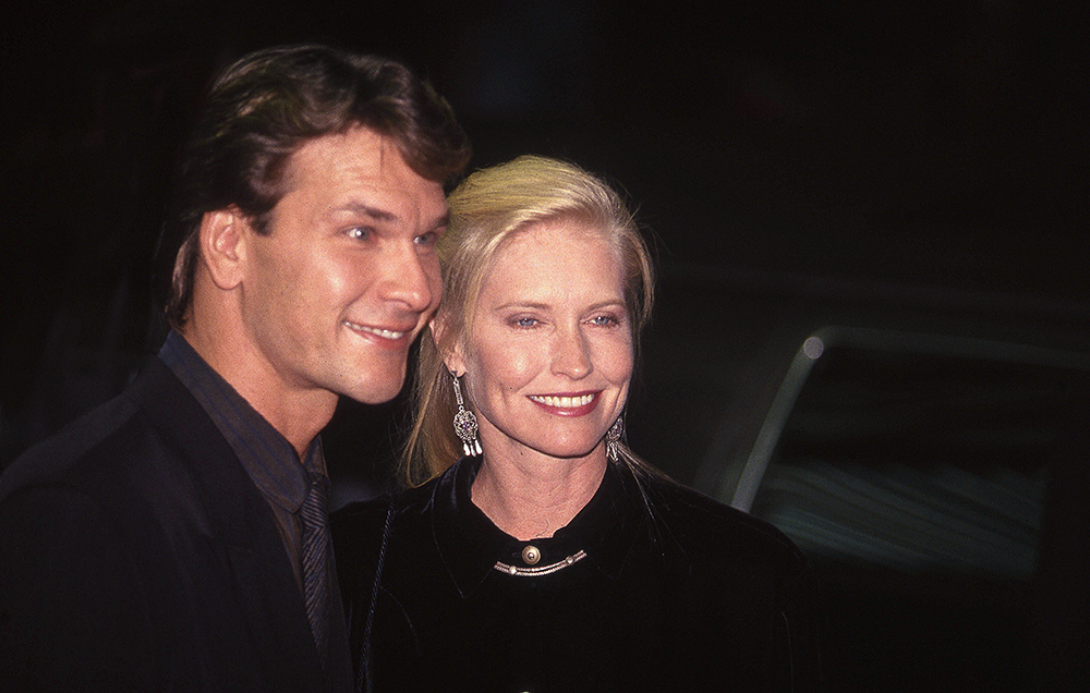 Patrick Swayze and Lisa NiemiPatrick Swayze attends film premiere, London, UK