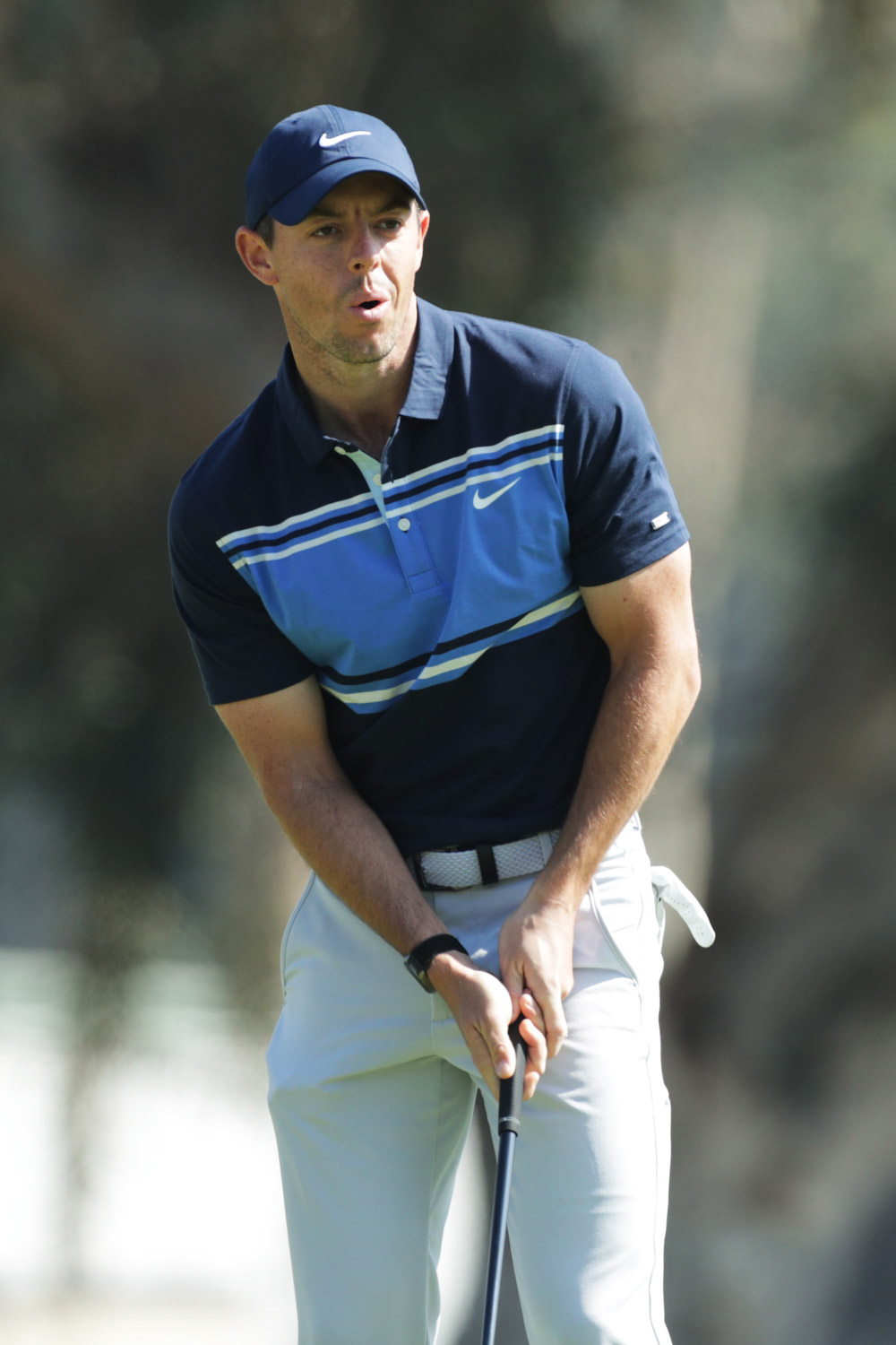 Rory McIlroy of Northern Ireland putts on the 3rd hole in the final round of the Genesis Invitational at The Riviera Country Club in Pacific Palisades, California, USA, 16 February 2020.
The Genesis Invitational Final Round, Pacific Pailisades, USA - 16 Feb 2020