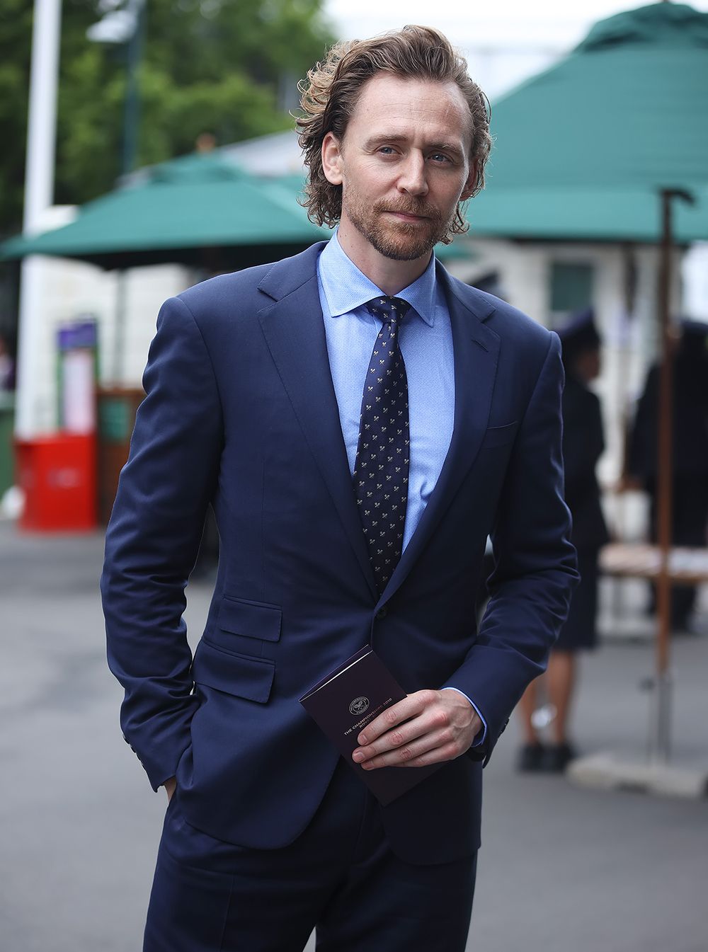 Tom Hiddleston arrives at Wimbledon on day thirteen, Gentlemen's Final day
Wimbledon Championships 2019, Day Thirteen, Gentlemens Final, All England Lawn Tennis & Croquet Club, Church Rd, London, United Kingdom - 14th July 2019