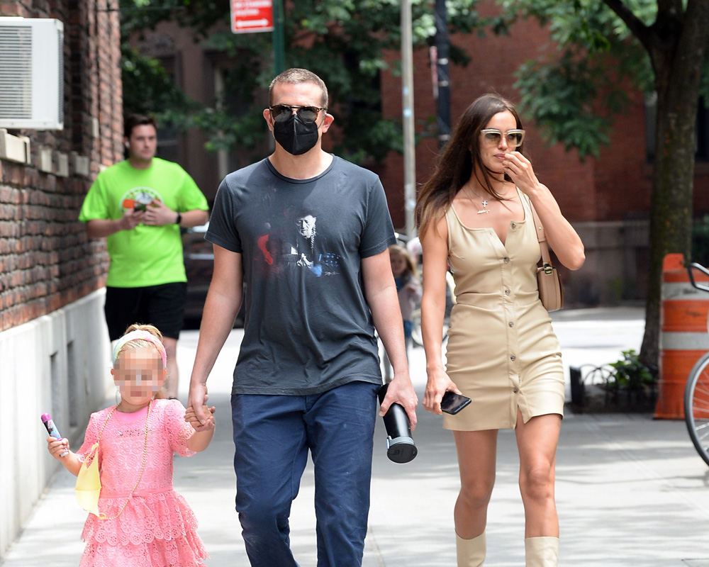 Bradley Cooper And His Ex Irina Shayk Are Seen Taking A Walk With Their Daughter Lea In New York City