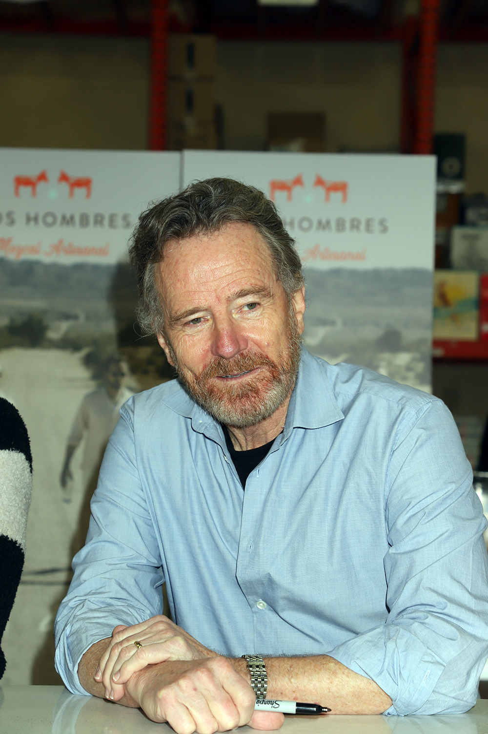 Bryan Cranston Signs bottles of 'Dos Hombres Mezcal', Lee's Discount Liquor, Las Vegas, NV - 30 Jan 2022
Bryan Cranston and Aaron Paul Sign bottles of 'Dos Hombres Mezcal', Lee's Discount Liquor, Las Vegas, Nevada, USA - 30 Jan 2022