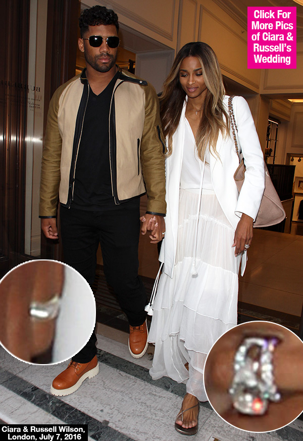 Russell Wilson Ciara Wedding Rings