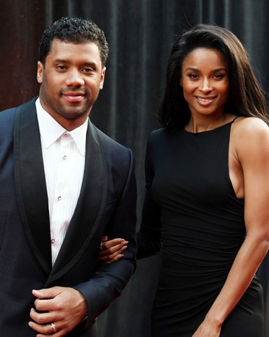 Russell Wilson, Ciara. Russell Wilson of the Seattle Seahawks, left, and Ciara arrive at the 8th Annual NFL Honors at The Fox Theatre, in Atlanta
8th Annual NFL Honors, Backstage, Atlanta, USA - 02 Feb 2019