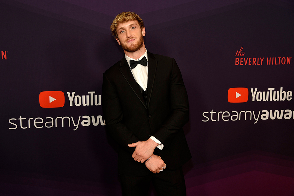 YouTube personality Logan Paul poses at the 2019 Streamy Awards at the Beverly Hilton, in Beverly Hills, Calif
2019 Streamy Awards, Beverly Hills, USA - 13 Dec 2019