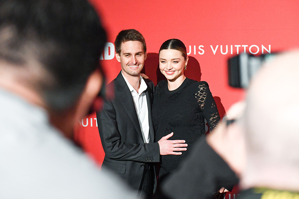 Evan Spiegel, Miranda Kerr
Jasper Johns 'Something Resembling Truth' exhibition opening dinner, Los Angeles, California, USA - 08 Feb 2018