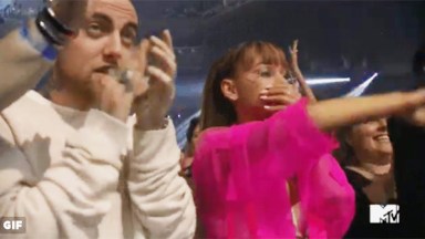 Ariana Grande Falls VMAs