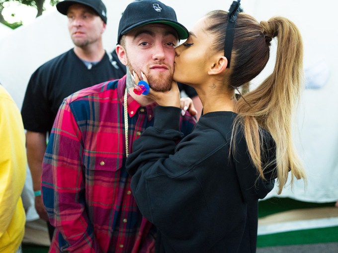 Ariana Grande Kisses Mac Miller