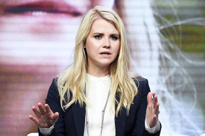 Elizabeth Smart at a panel