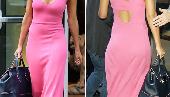 jessica alba pink dress
