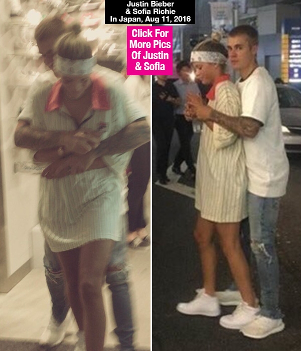 Justin Bieber Holding Sofia Richie