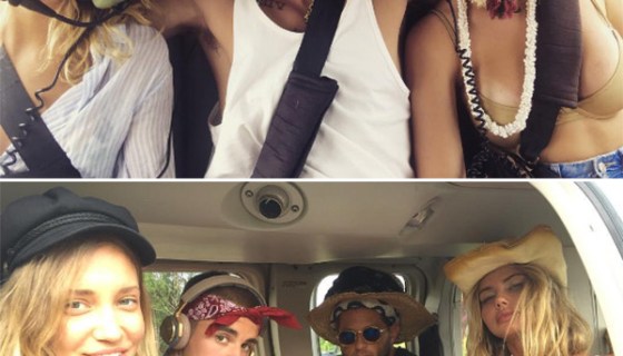 Justin Bieber Vacation Models