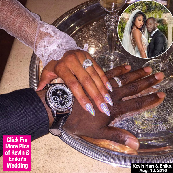 kevin hart Eniko Parrish wedding rings