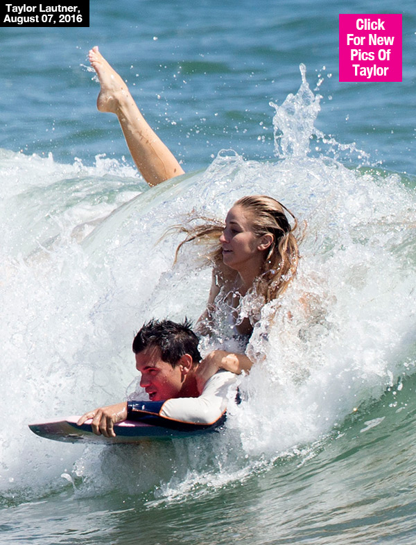 Taylor Lautner Raina Lawson Beach