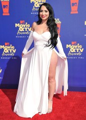 Angelina Pivarnick arrives at the MTV Movie and TV Awards, at the Barker Hangar in Santa Monica, Calif
2019 MTV Movie and TV Awards - Arrivals, Santa Monica, USA - 15 Jun 2019