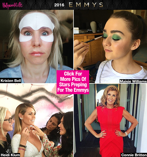 Stars Getting Ready For The Emmys