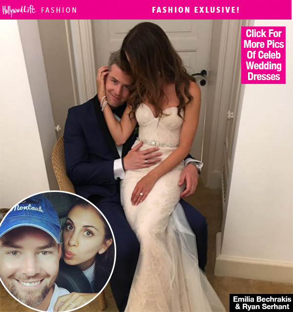 emilia bechrakis wedding dress ryan serhant