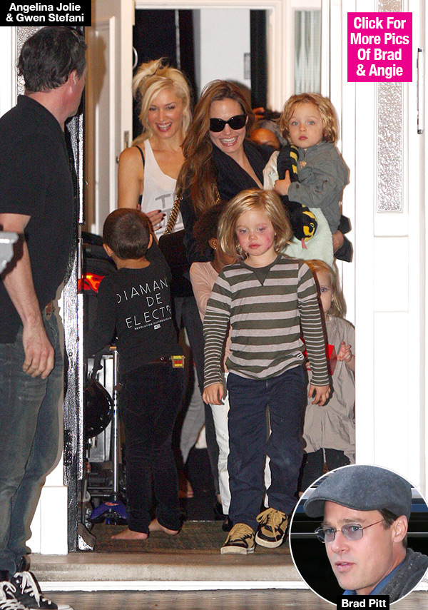 Gwen Stefani Helping Angelina Jolie