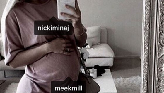 Meek Mill Nicki Minaj Pregnancy Pic